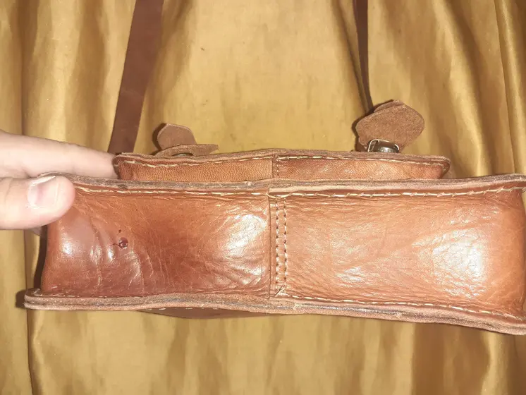 Bolso rectangular  vacuno doble automático