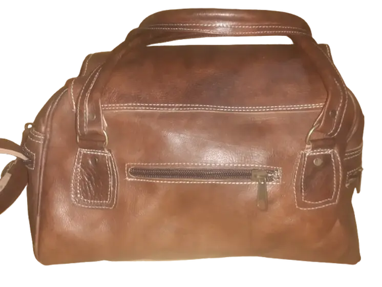 Bolso de viaje Vacuno de Fez de 2 asas Mediano