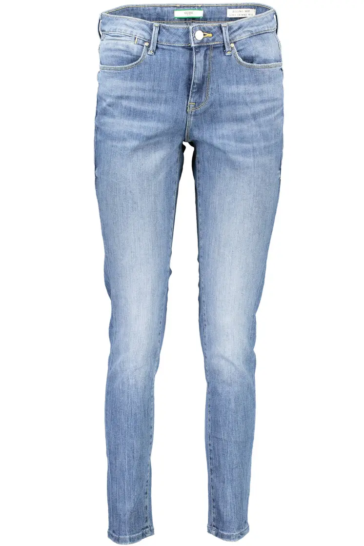 GUESS JEANS JEANS DENIM WOMAN LIGHT BLUE