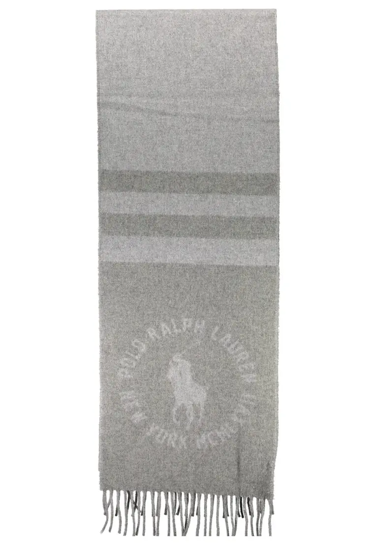RALPH LAUREN GRAY MEN'S SCARF
