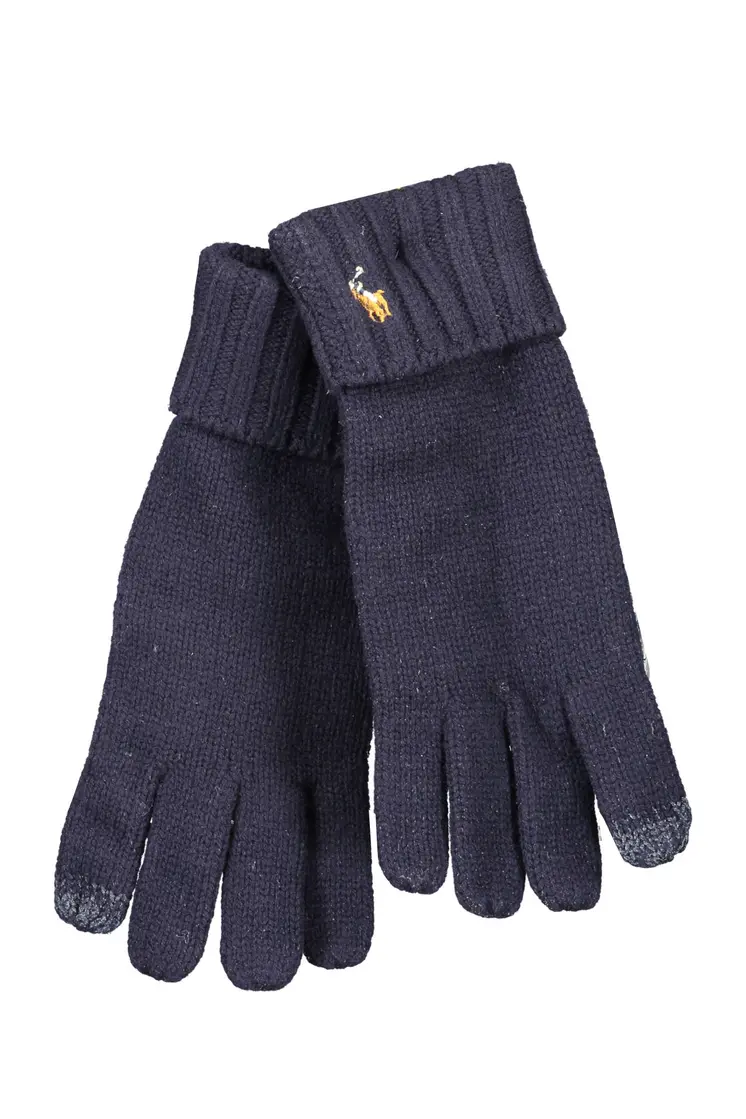 RALPH LAUREN MEN'S BLUE GLOVES