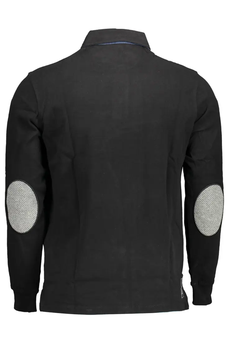 US POLO MEN'S LONG SLEEVED POLO BLACK