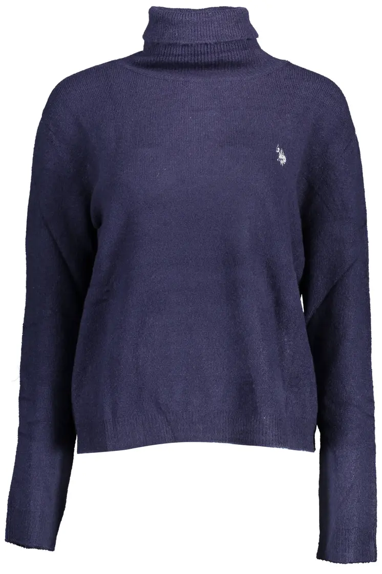US BLUE WOMEN'S POLO SWEATER