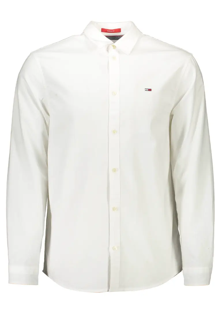 TOMMY HILFIGER MEN'S LONG SLEEVED SHIRT WHITE