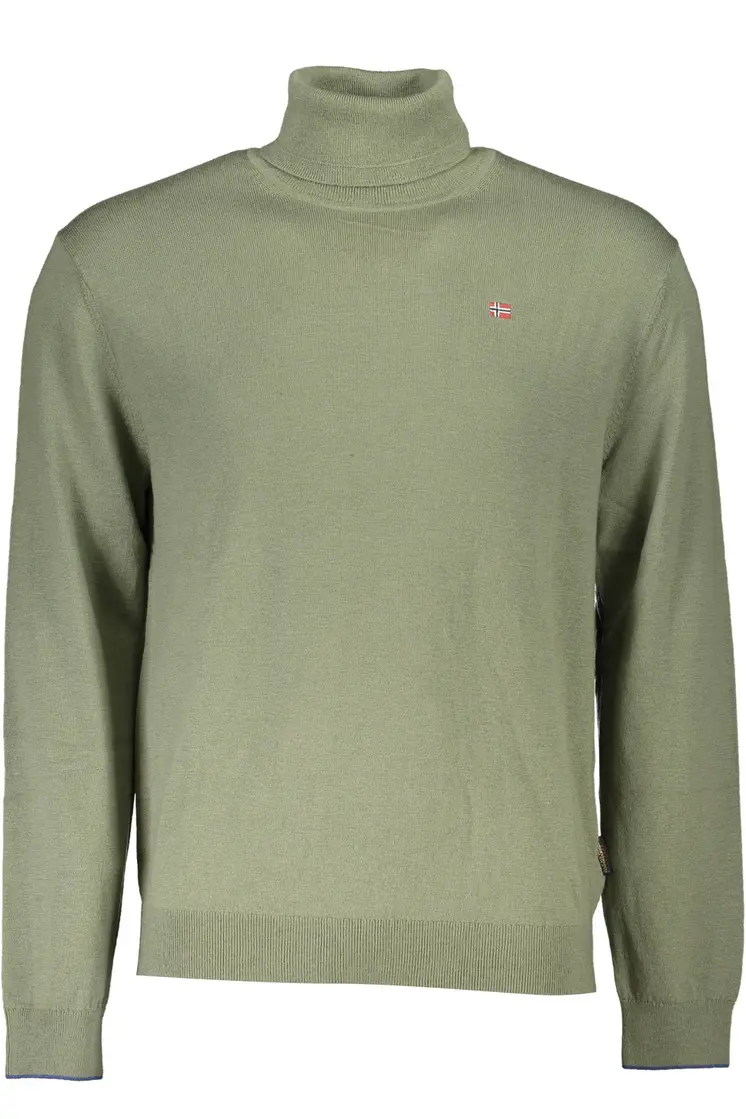 NAPAPIJRI MAN GREEN SWEATER