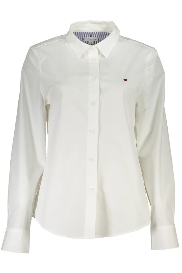 TOMMY HILFIGER WOMEN'S LONG SLEEVE SHIRT WHITE