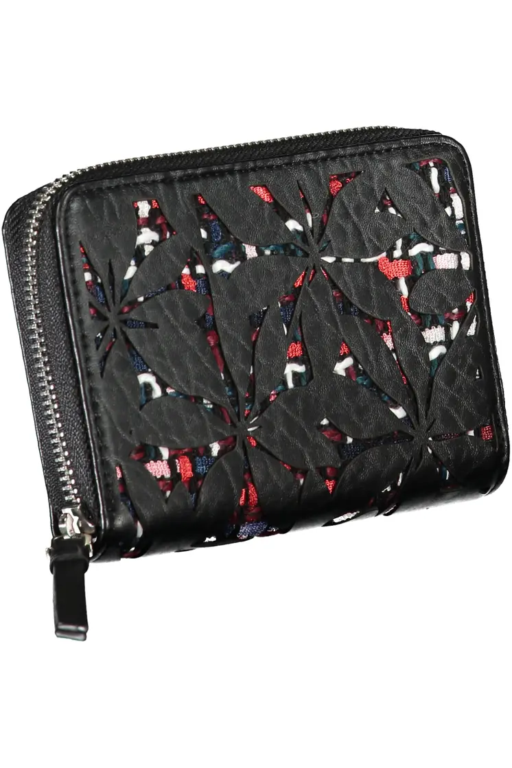DESIGUAL BLACK WOMEN'S WALLET