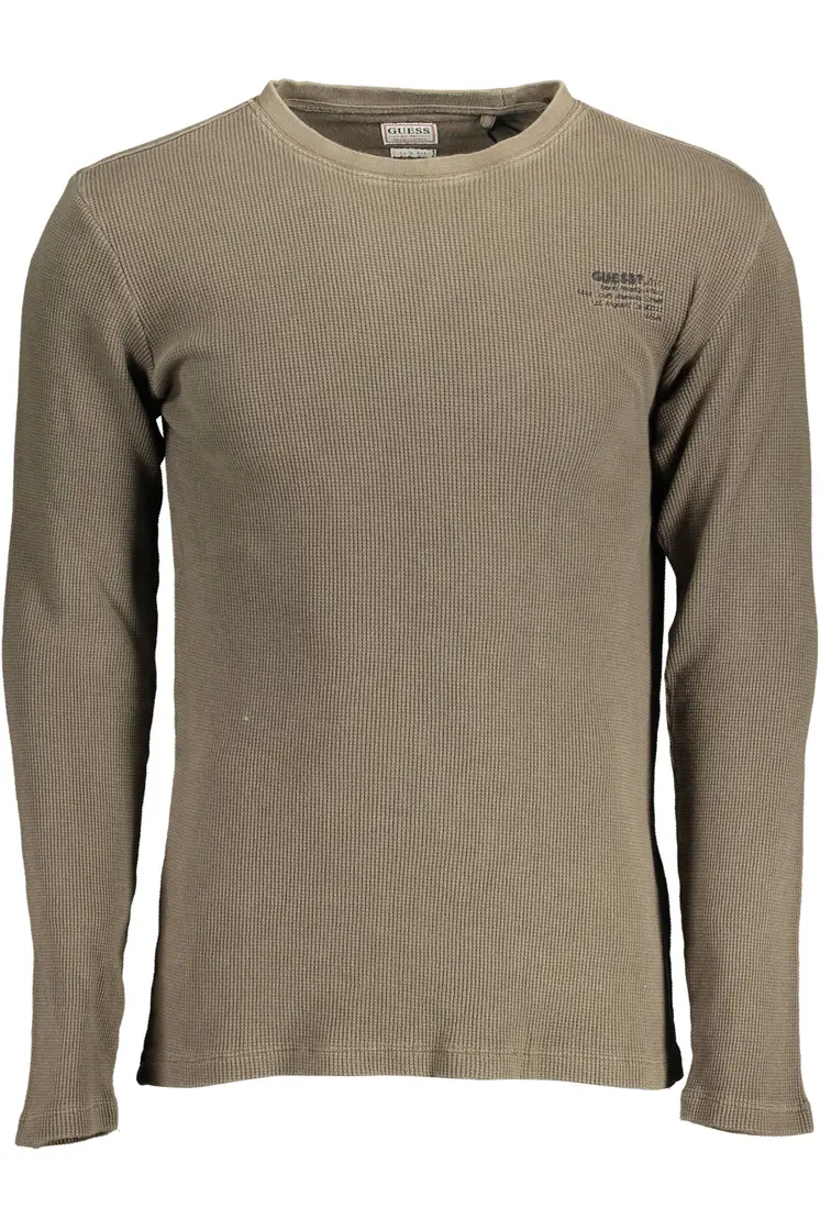 GUESS JEANS MEN'S GREEN SWEATER