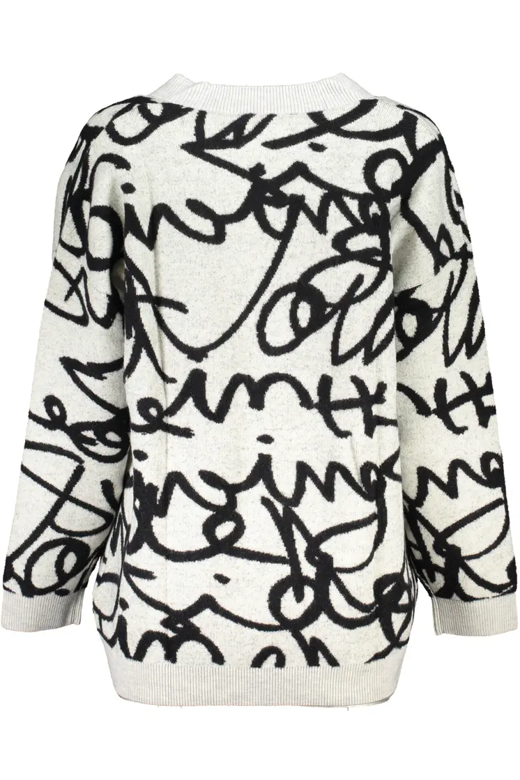 DESIGUAL WHITE WOMEN'S CARDIGAN