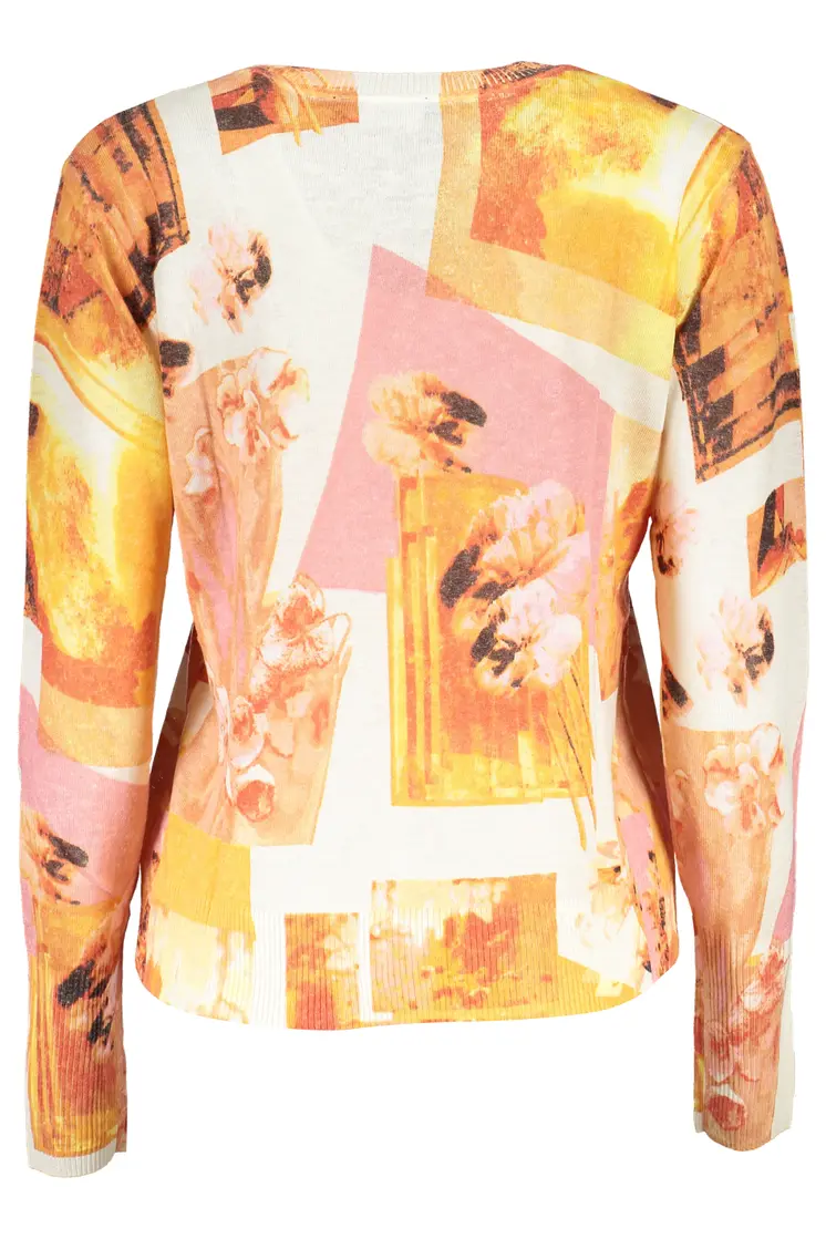 DESIGUAL WHITE WOMEN'S SWEATER