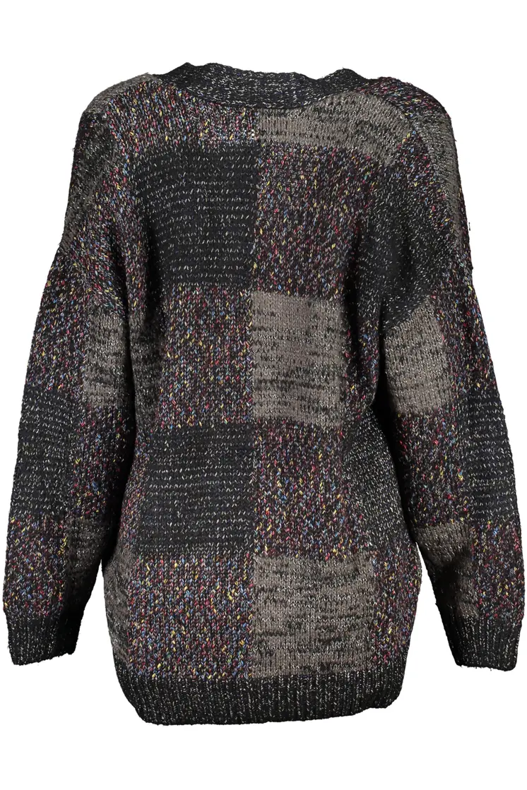DESIGUAL BLACK WOMEN'S CARDIGAN