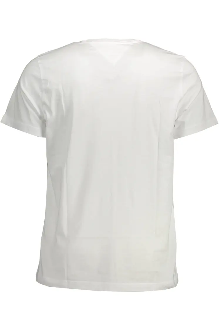 TOMMY HILFIGER MEN'S WHITE SHORT SLEEVE T-SHIRT