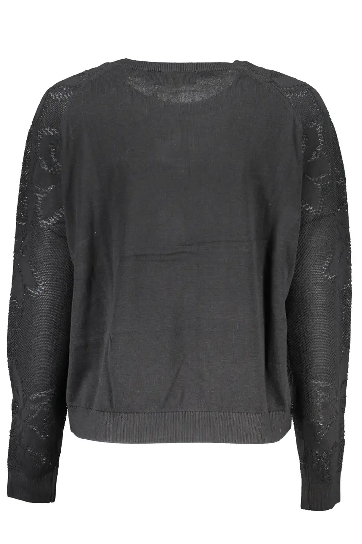 DESIGUAL BLACK WOMEN'S SWEATER