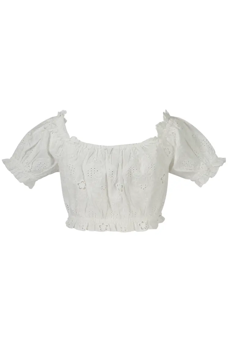 GUESS JEANS TOP WOMEN WHITE