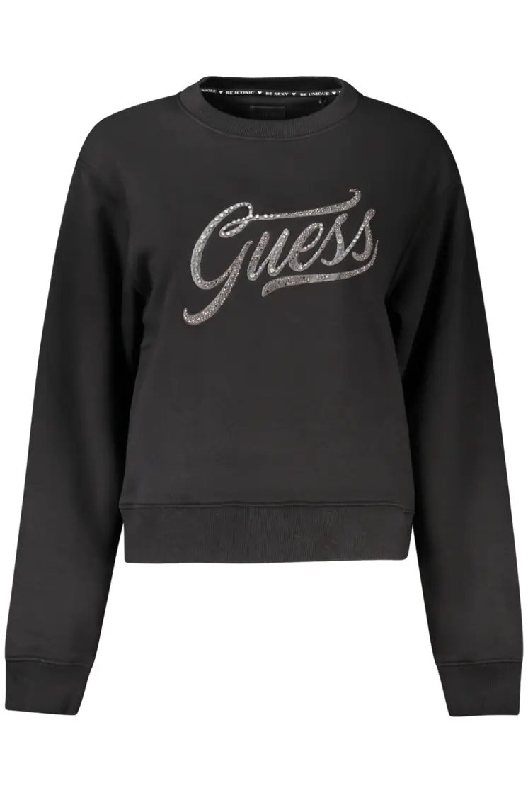 GUESS JEANS SWEATSHIRT WITHOUT ZIP WOMEN BLACK