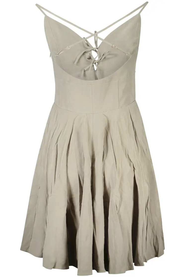 GUESS JEANS SHORT DRESS WOMEN GREEN
