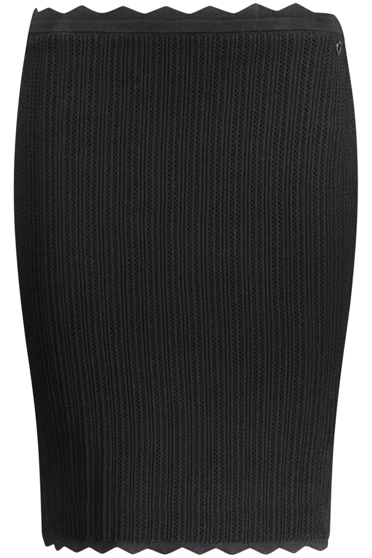 GUESS JEANS LONGUETTE SKIRT WOMEN BLACK