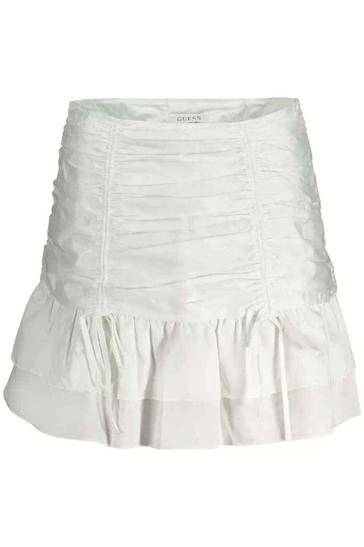 GUESS JEANS SHORT SKIRT WOMEN WHITE