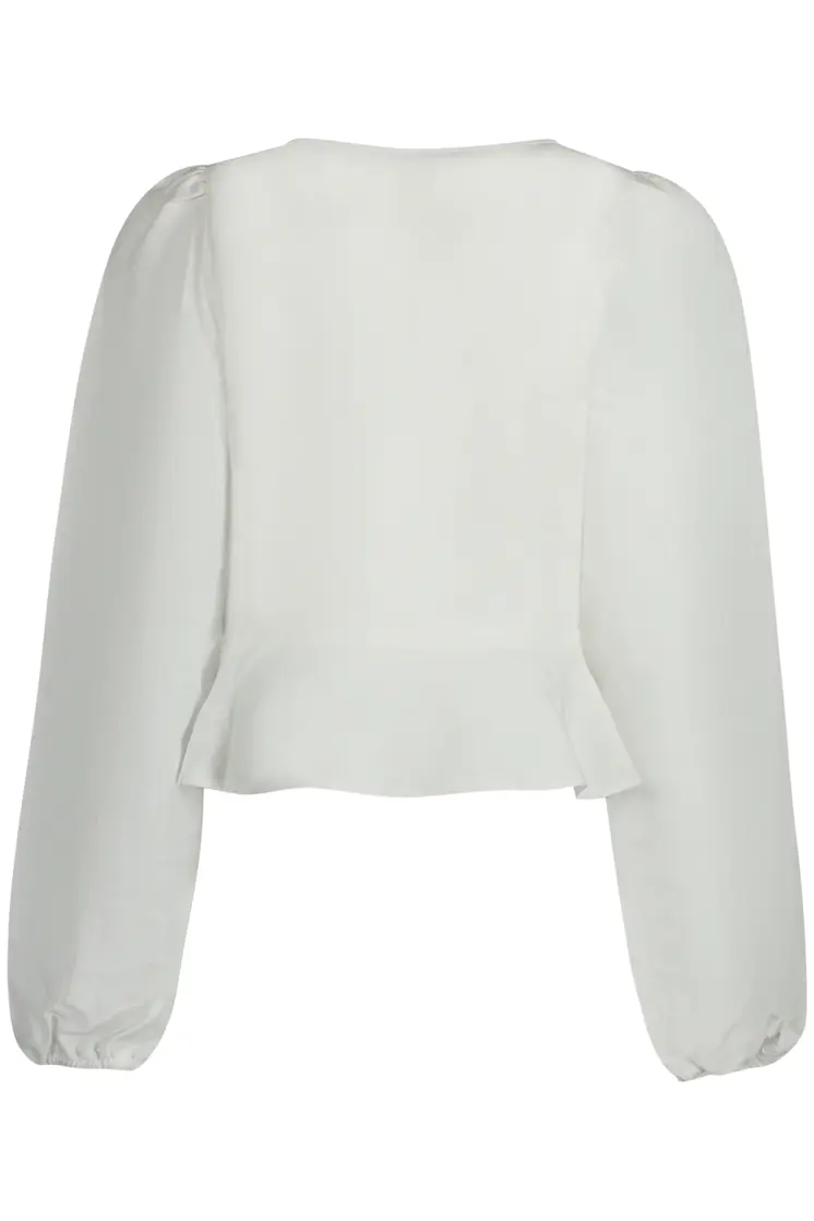 GUESS JEANS LONG SLEEVE SHIRT WOMEN WHITE