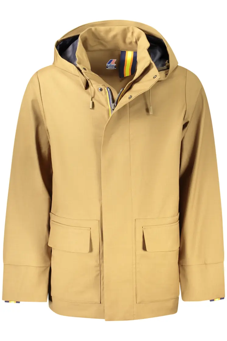 K-WAY MEN'S TRENCH BROWN