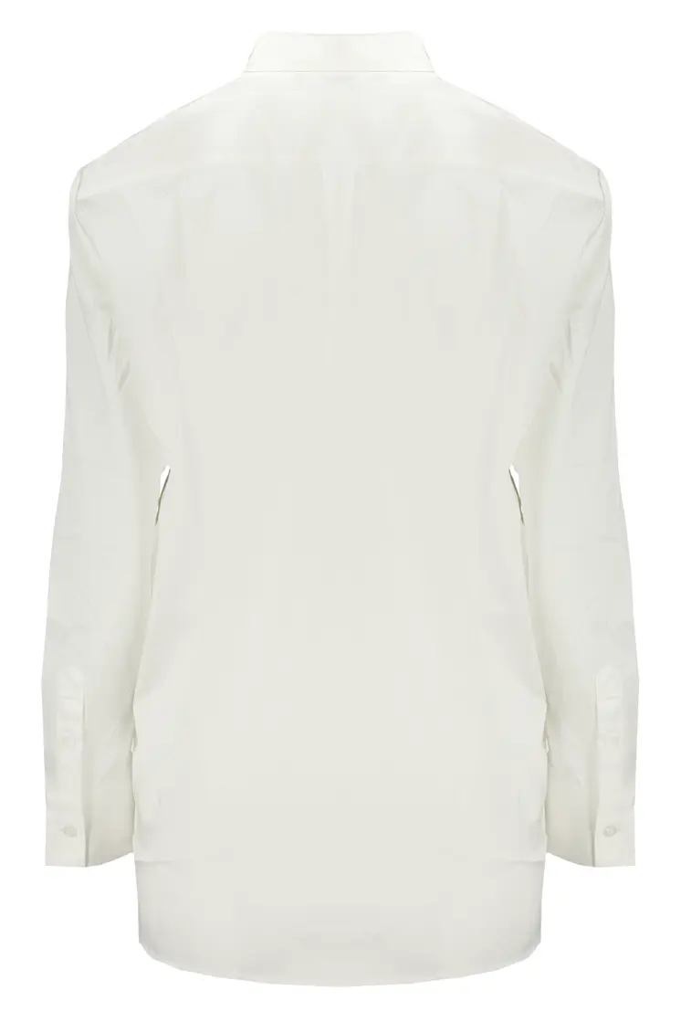 GUESS JEANS LONG SLEEVE SHIRT WOMEN WHITE