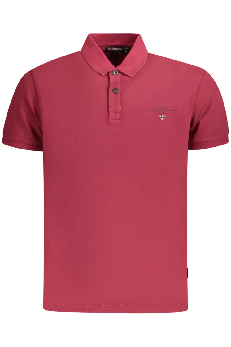 NAPAPIJRI MEN'S SHORT SLEEVE POLO SHIRT RED
