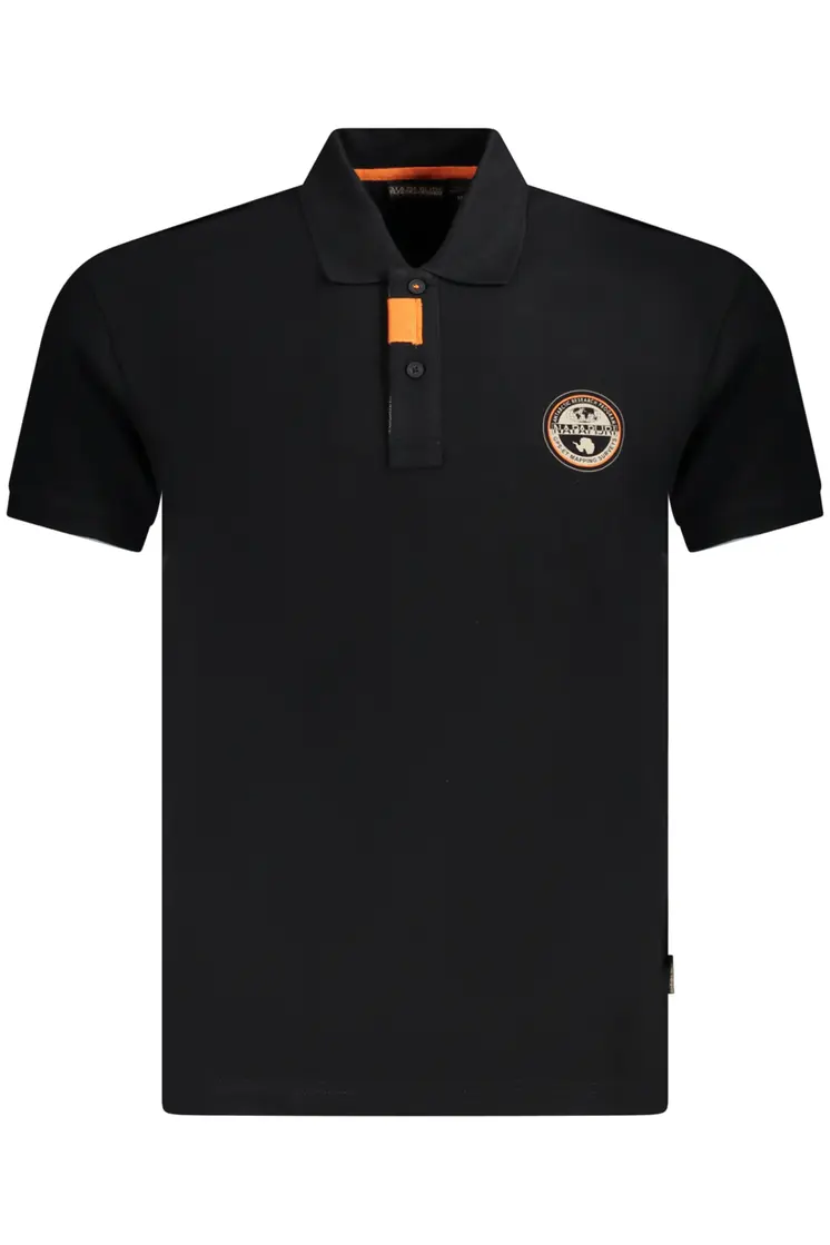 NAPAPIJRI POLO SHORT SLEEVE MEN BLACK