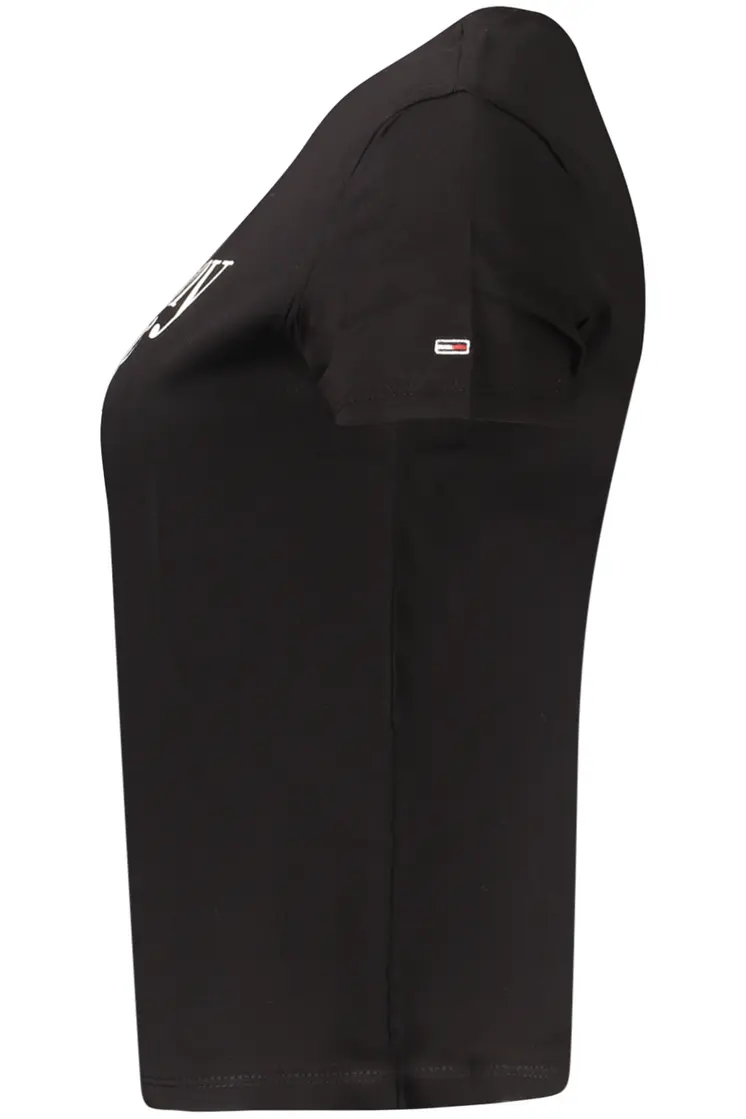 TOMMY HILFIGER SHORT SLEEVE T-SHIRT WOMEN BLACK