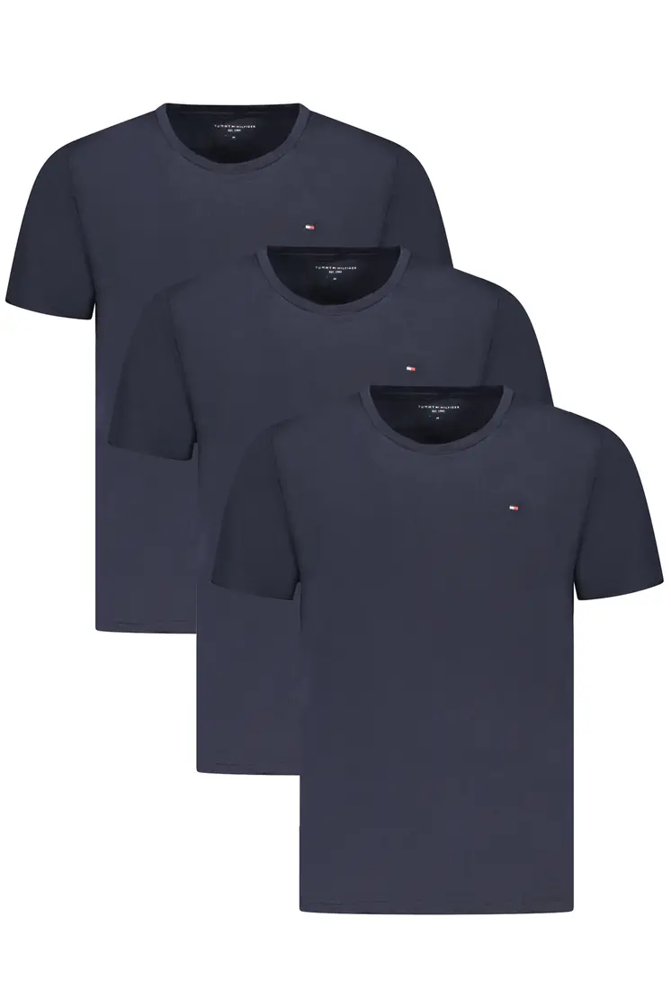 TOMMY HILFIGER MEN'S SHORT SLEEVE T-SHIRT BLUE