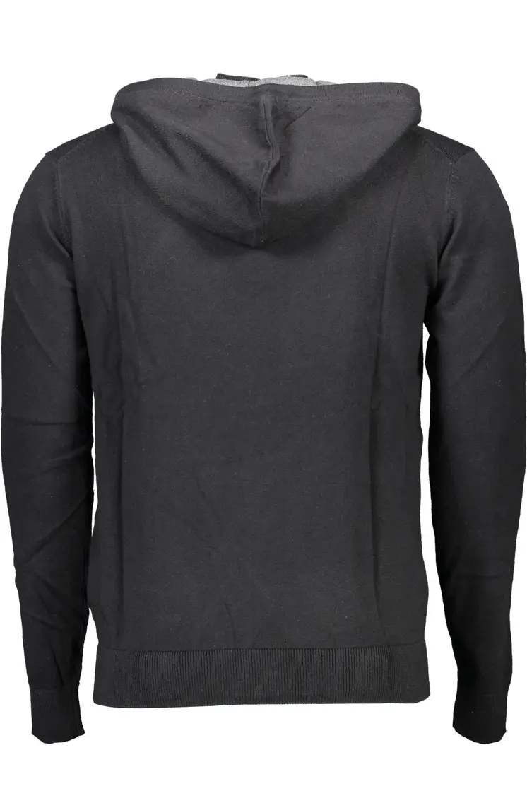 US POLO CARDIGAN MEN BLACK