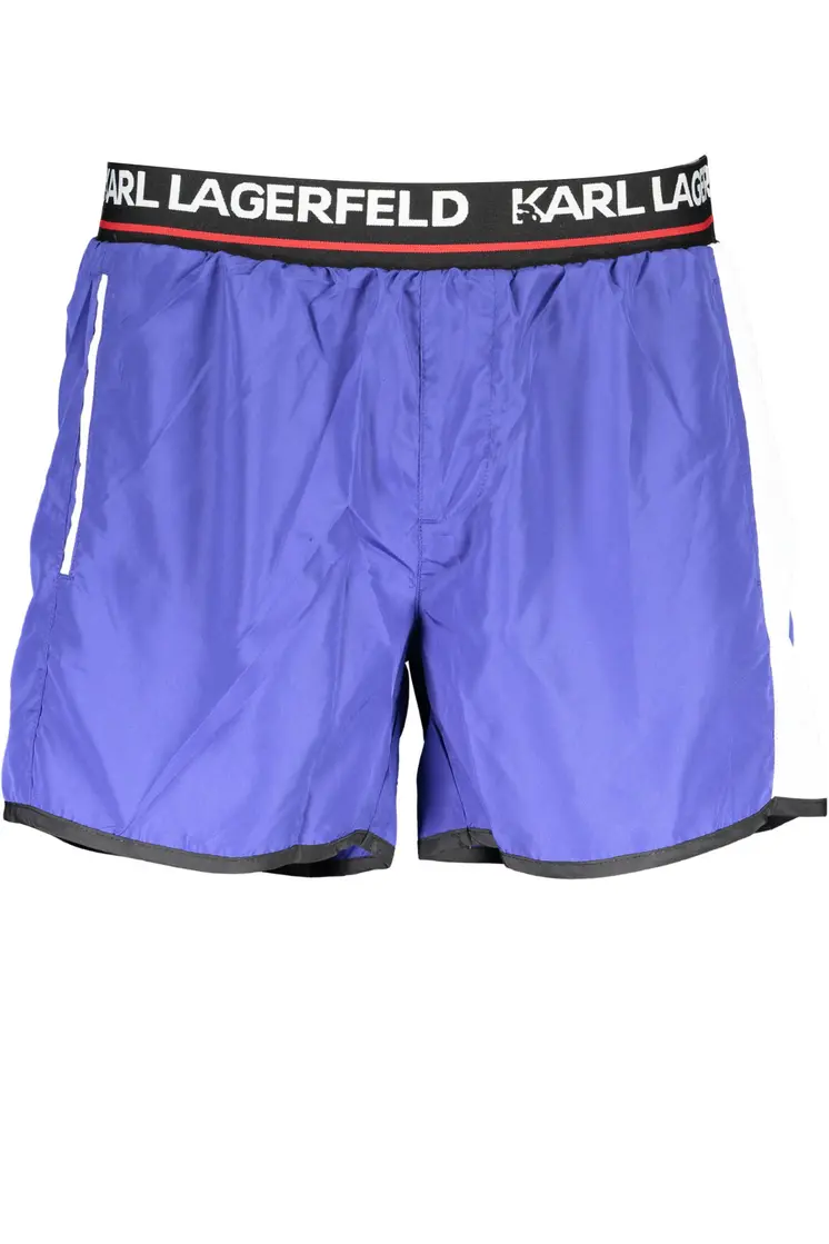 KARL LAGERFELD BEACHWEAR SWIMSUIT BOTTOM MEN BLUE