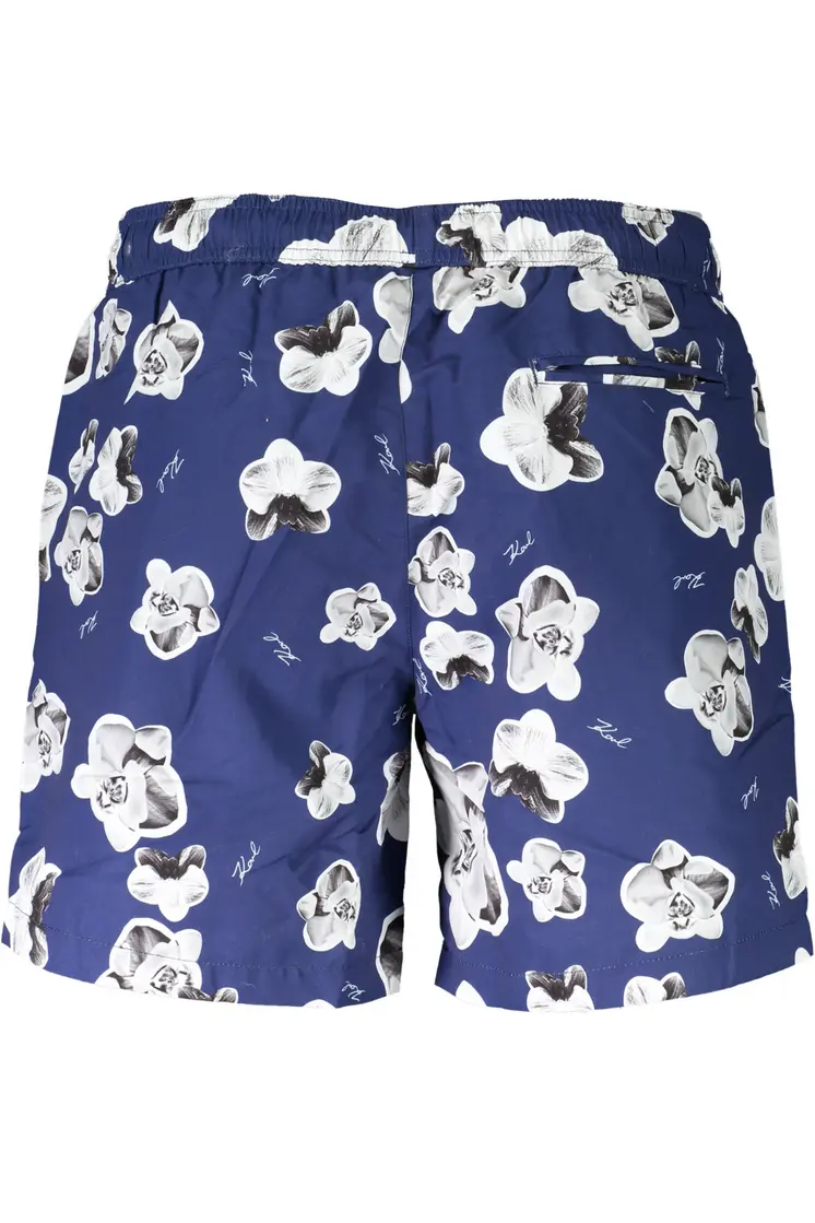 KARL LAGERFELD BEACHWEAR SWIMSUIT BOTTOM MEN BLUE