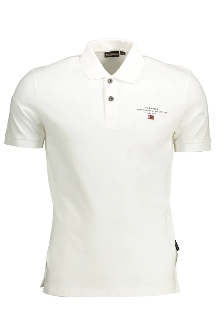 NAPAPIJRI POLO SHORT SLEEVES MEN WHITE