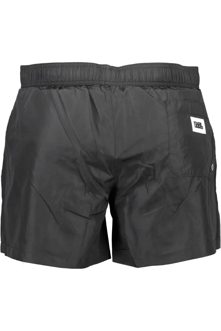 KARL LAGERFELD BEACHWEAR SWIMSUIT BLACK MEN'S BOTTOM