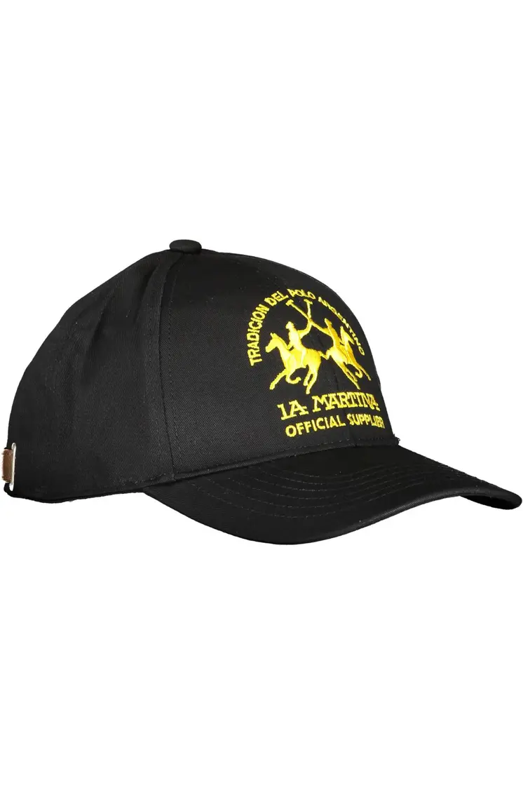 LA MARTINA BLACK MEN'S HAT