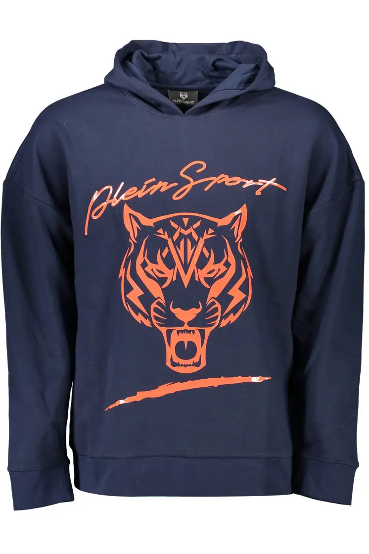 PLEIN SPORT SWEATSHIRT WITHOUT ZIP MEN BLUE