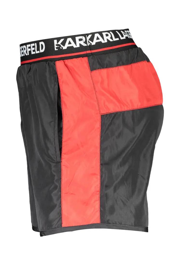 KARL LAGERFELD BEACHWEAR SWIMSUIT BLACK MEN'S BOTTOM