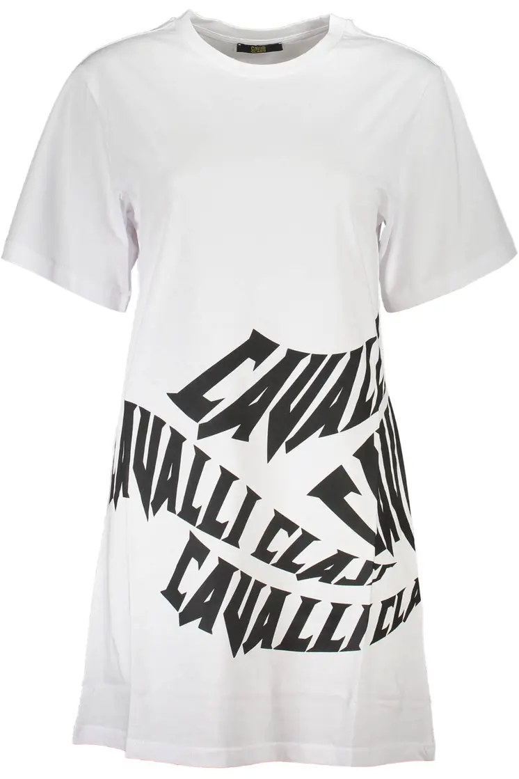 CAVALLI CLASS SHORT DRESS WOMEN WHITE