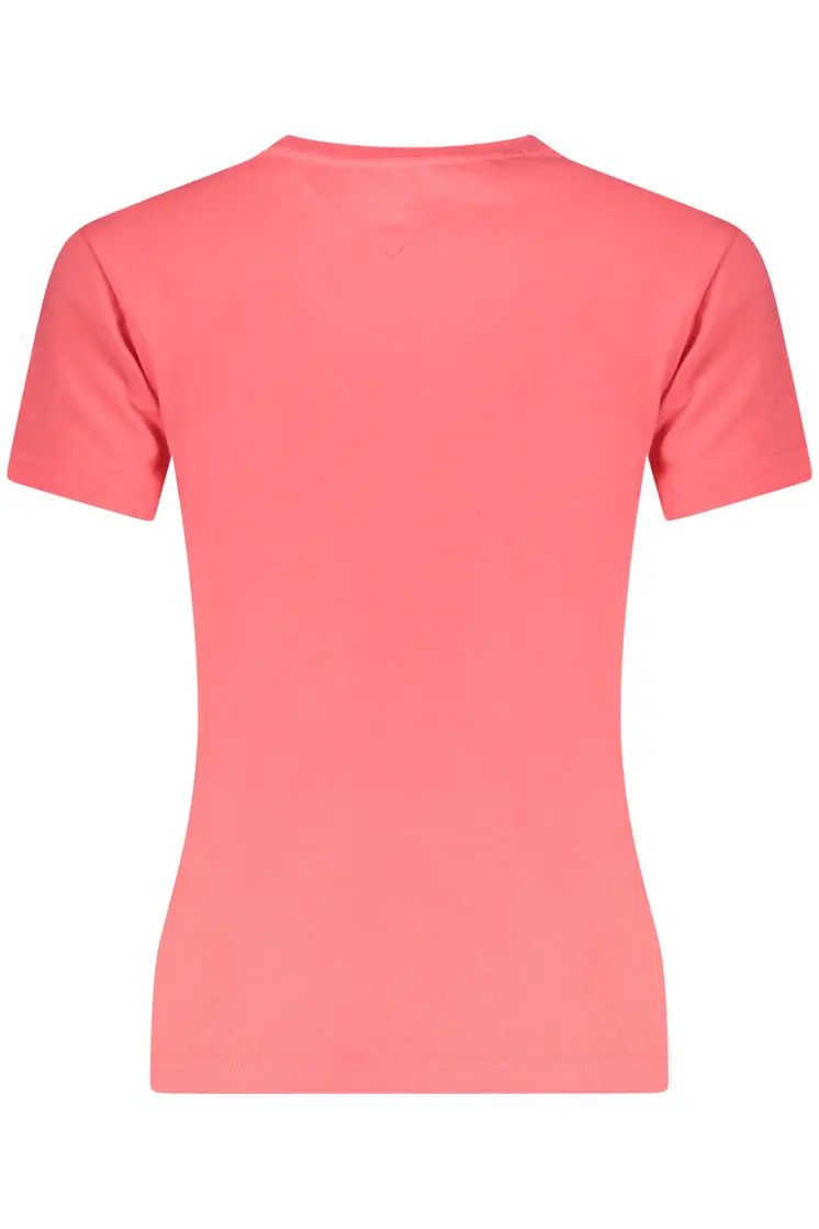 TOMMY HILFIGER WOMEN'S SHORT SLEEVE T-SHIRT PINK