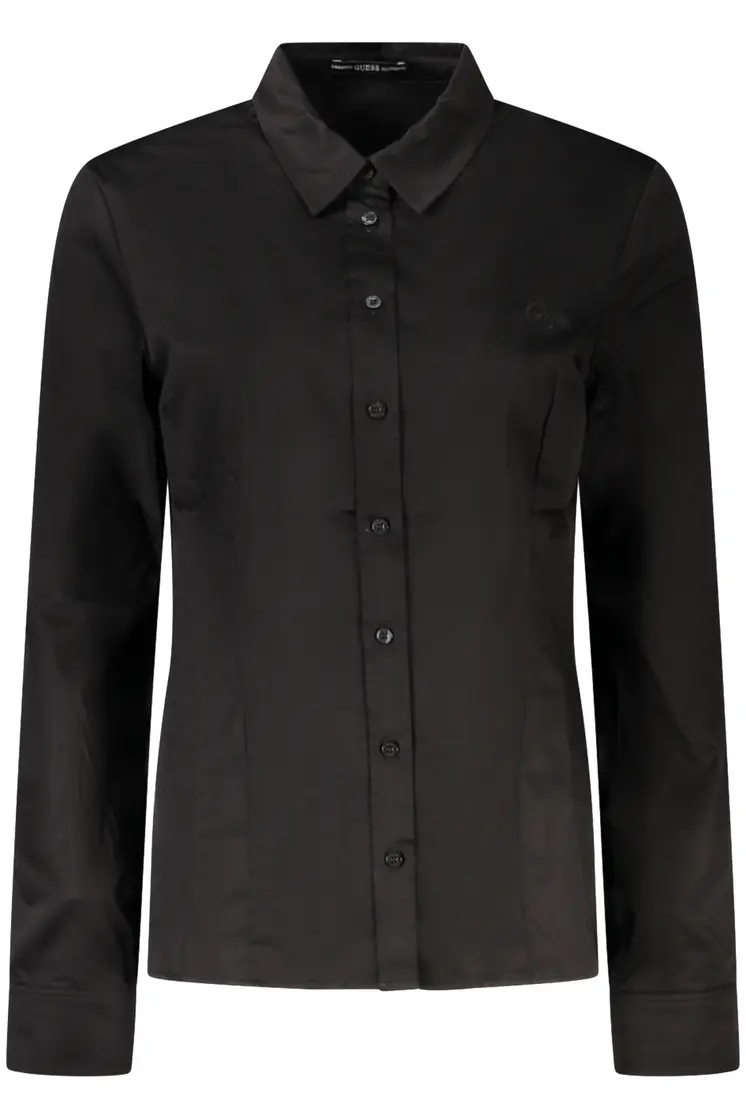 GUESS JEANS LONG SLEEVE SHIRT WOMEN BLACK