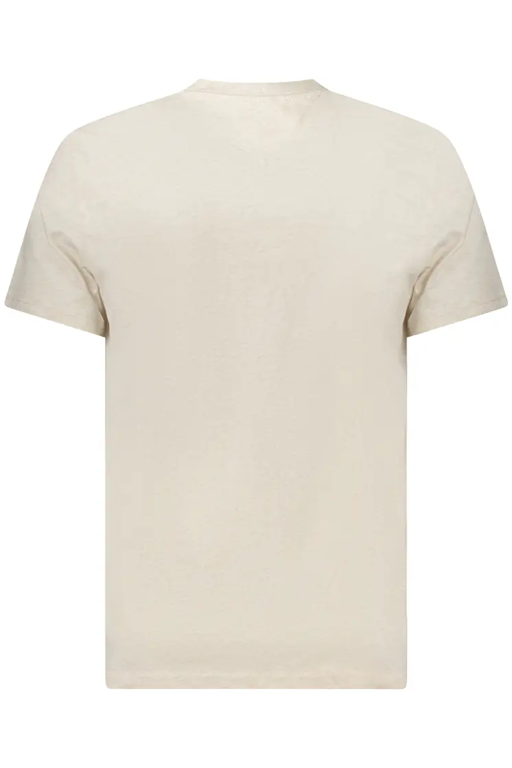 TOMMY HILFIGER MEN'S SHORT-SLEEVE T-SHIRT BEIGE