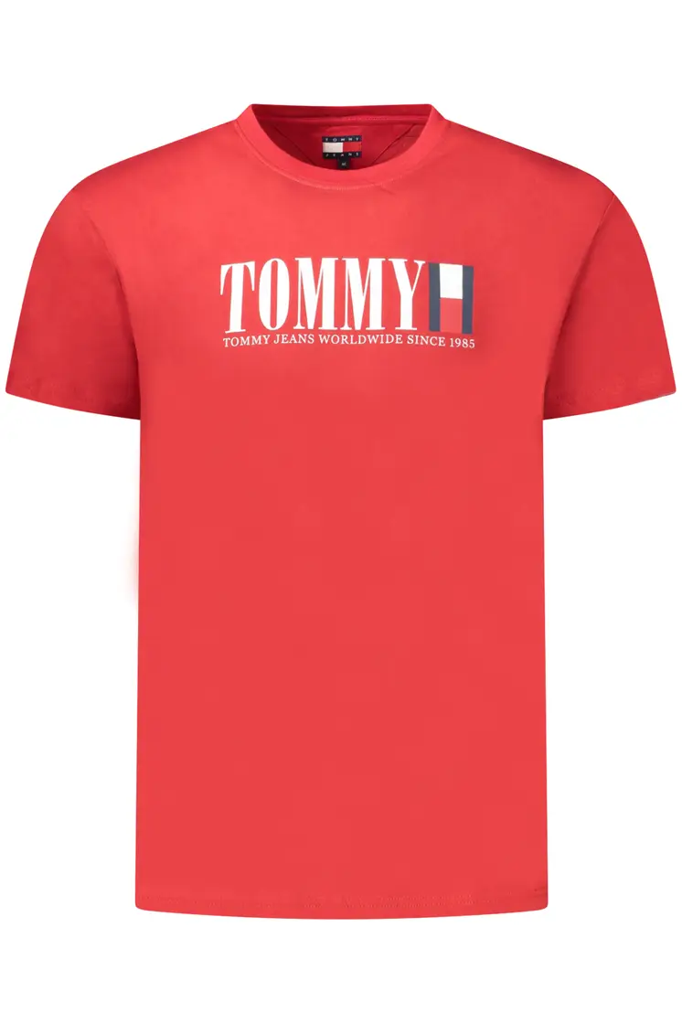 TOMMY HILFIGER MEN'S SHORT-SLEEVED T-SHIRT, RED