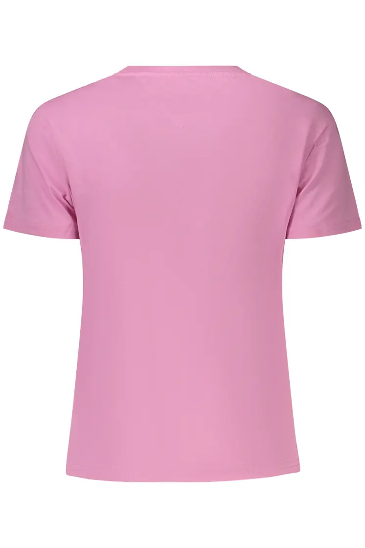 TOMMY HILFIGER WOMEN'S PINK SHORT-SLEEVE T-SHIRT