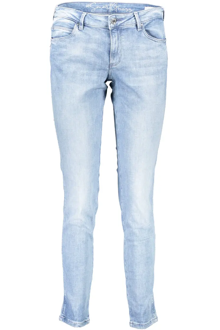 GUESS JEANS JEANS DENIM WOMAN LIGHT BLUE