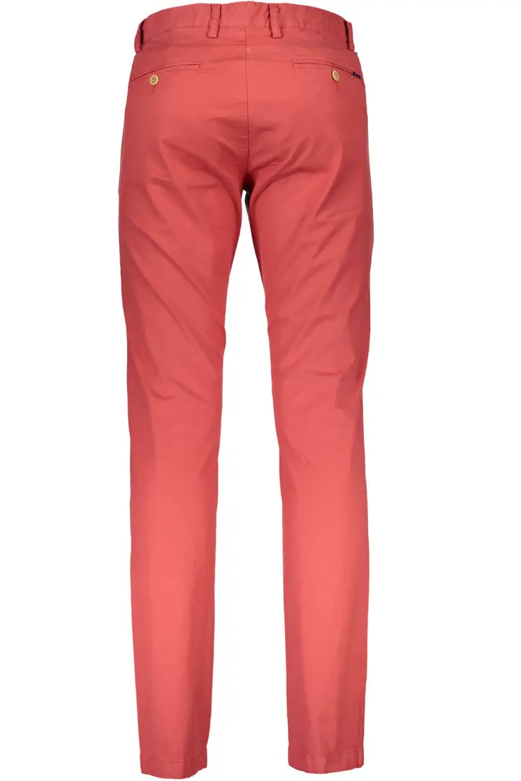 GANT RED MEN'S TROUSERS