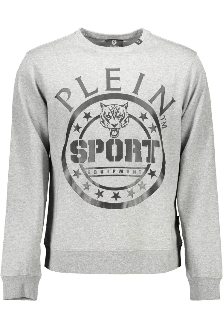 PLEIN SPORT SWEATSHIRT WITHOUT ZIP MAN GRAY