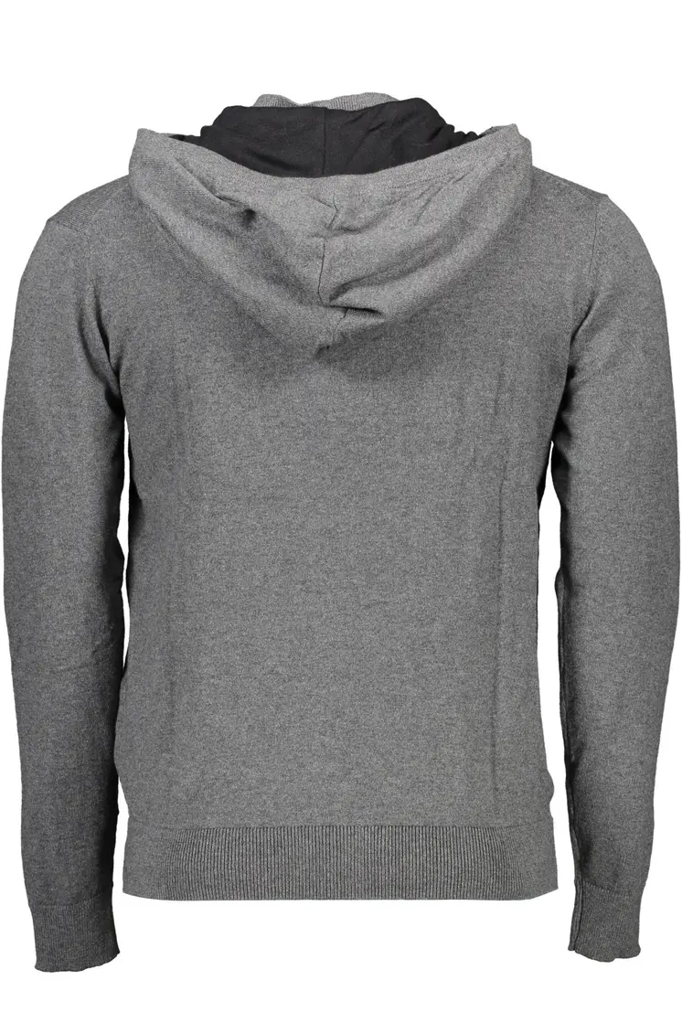 US POLO CARDIGAN MAN GRAY