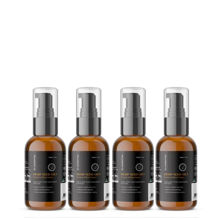 100% Raw Hemp Seed Oil: Turmeric and Black Pepper (Food Supplement)
