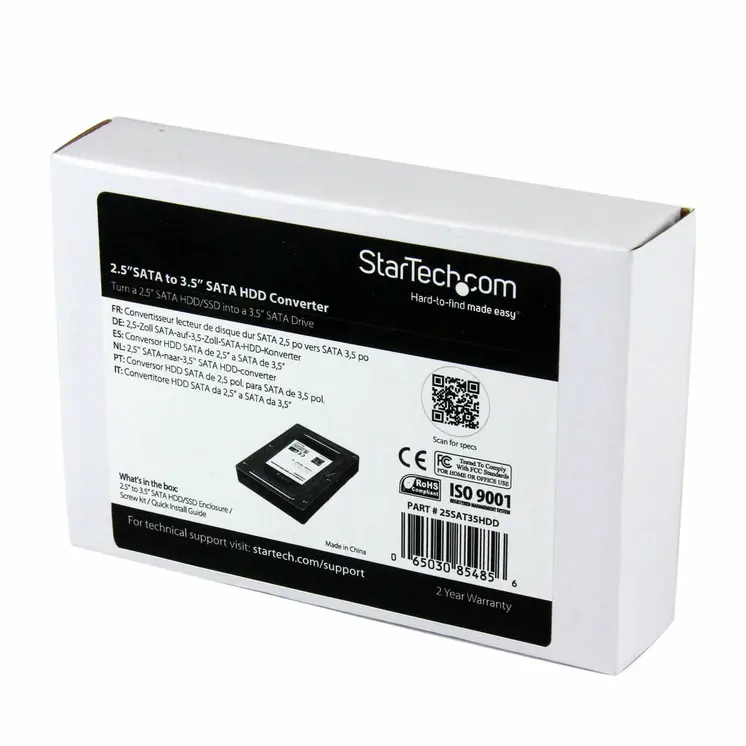 Housing for Hard Disk Startech 25SAT35HDD Grey SATA