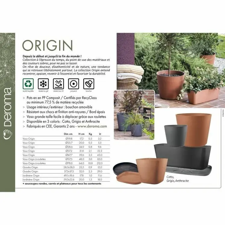 Plant pot Deroma